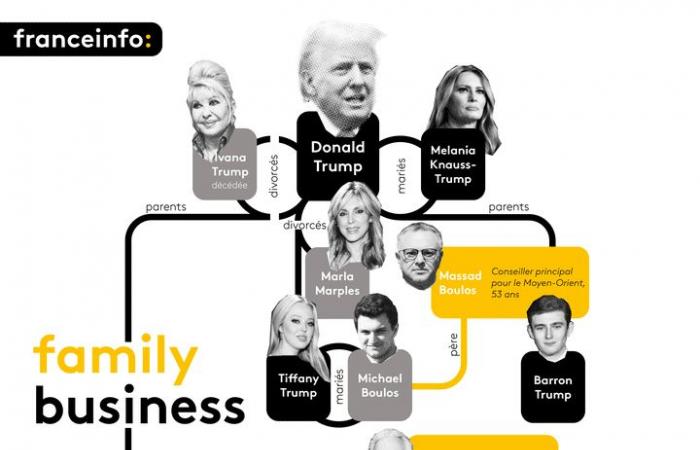 INFOGRAFICA. Suocero, nuora, fidanzata… Donald Trump fa del suo secondo mandato un nuovo affare di famiglia