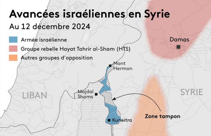 MAPPA. Visualizza l'avanzata dell'esercito israeliano in Siria nella zona strategica del Golan