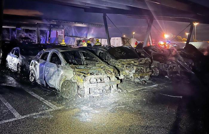 Pirenei Orientali: il giorno dopo l'imponente incendio che ha distrutto decine di veicoli, l'attività ha potuto riprendere all'autoporto di Boulou