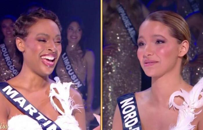 Scopri cosa si sono detti Angélique Angarni-Filopon e la sua prima classificata, Miss Nord-Pas-de-Calais, prima della pronuncia del verdetto