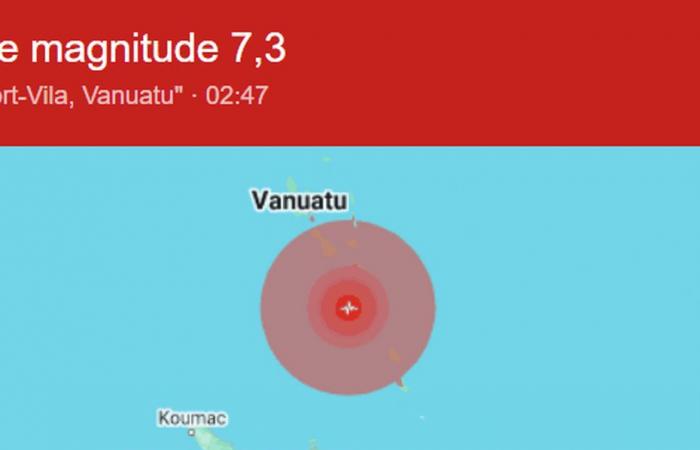 Dopo il terremoto a Vanuatu, questo pomeriggio i Loyalties e la East Coast hanno messo in allerta tsunami