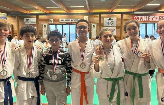 Una messe di medaglie per i giovani judoka SOM al campionato del dipartimento dell'Aveyron