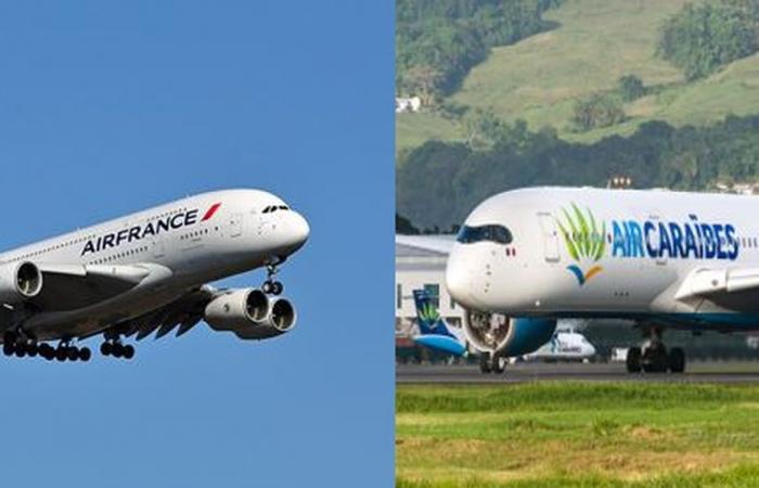 Air France in crescita e Air Caraibes in caduta libera