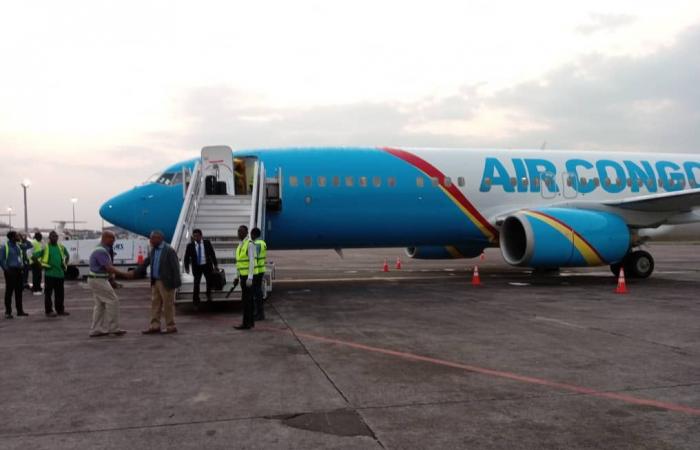 Air Congo riceve il suo secondo aereo a Kinshasa