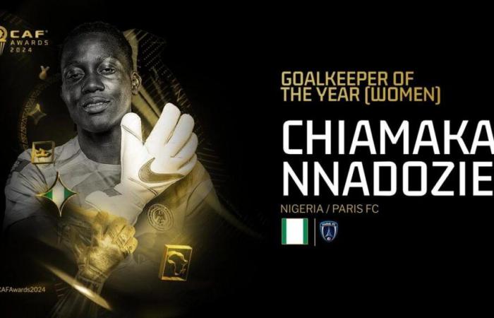 Chiamaka Nnadozie incoronato miglior portiere della categoria femminile