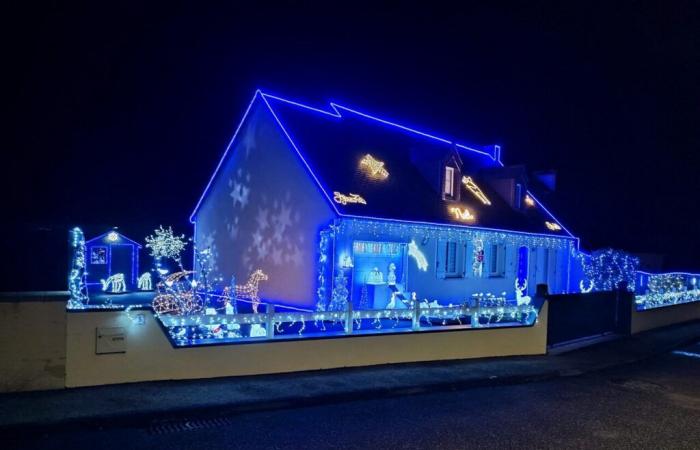 Nel Cotentin, Irène e Guy “fanno felici” con la loro casa illuminata a Natale