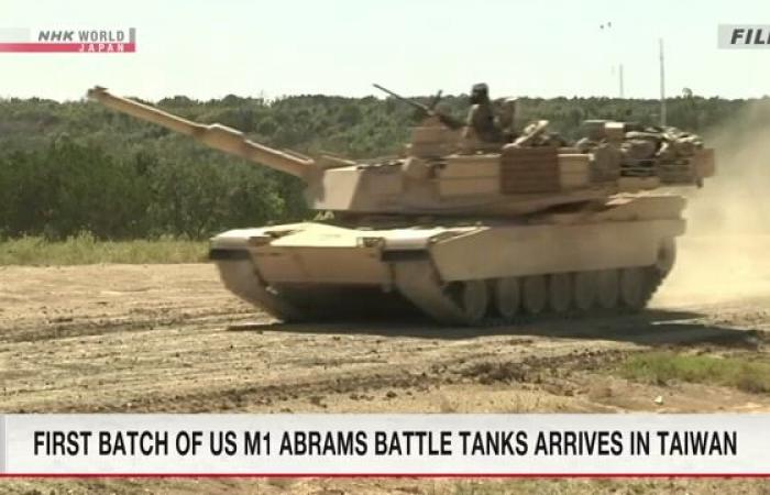 Il primo set di carri armati principali M1 Abrams dagli Stati Uniti arriva a Taiwan