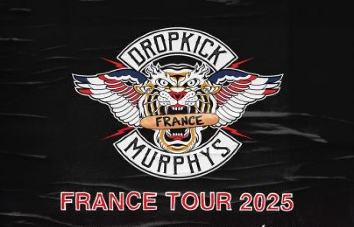 Dropkick Murphys in concerto all’Adidas Arena di Parigi nel novembre 2025