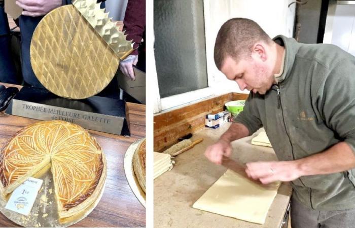 Désirié Kellens, di Fournil de Saint-Sauveur, vince il premio per la migliore galette des rois de l’Oise