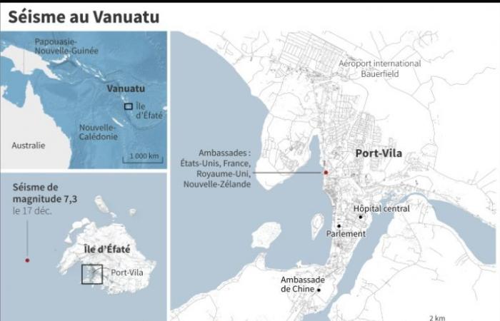 Danni significativi dopo un potente terremoto al largo della costa di Vanuatu – 17/12/2024 alle 12:31