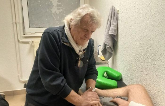 (2/5) Gilbert Beck, 79 anni, osteopata del piede AS Still-Mutzig: “Che gioia stare con i giovani”