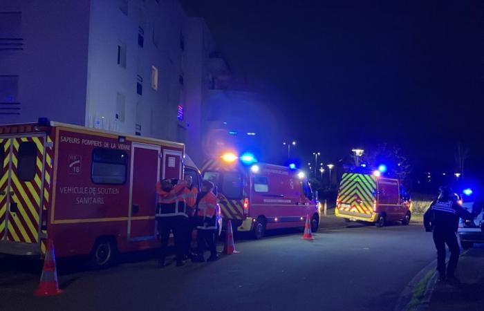 Un incendio si estende in un parcheggio sotterraneo nel quartiere Trois-Cités di Poitiers, stanno intervenendo i vigili del fuoco