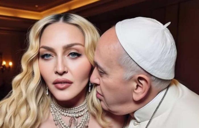 “Inappropriato”: Madonna divide Internet condividendo foto di lingerie falsa con il Papa