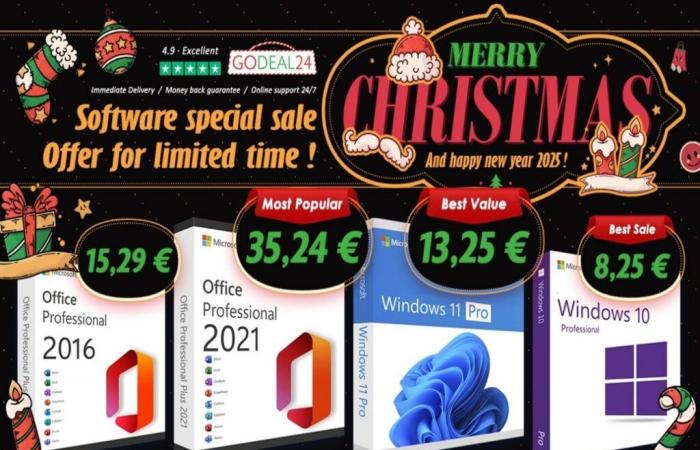 Windows 11 Pro e Office 2021 a prezzo regalo per la flash sale di Natale su Godeal24