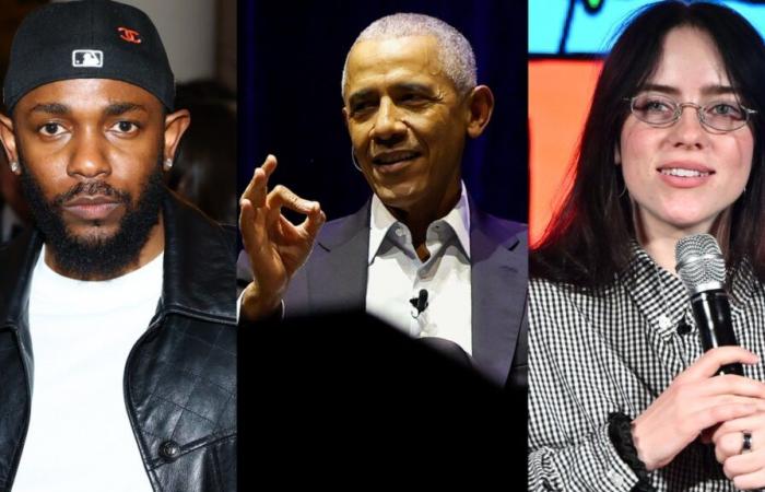 Barack Obama lascia Billie Eilish e Kendrick Lamar nel 2024