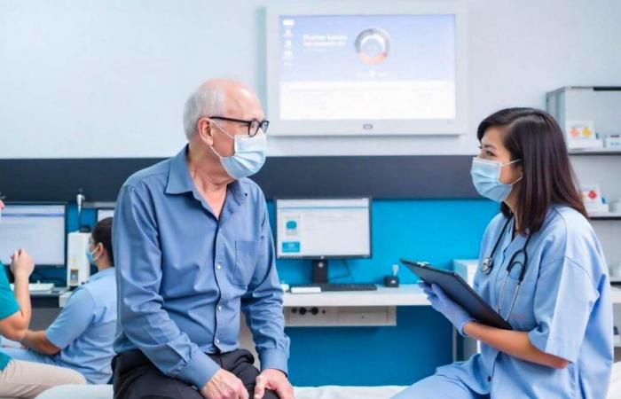 Maschera obbligatoria all'ospedale universitario di Amiens di fronte ai virus invernali