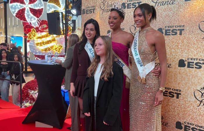 Miss Francia 2025: “simbolo di una competizione che si apre alle donne moderne” per i suoi fan venuti a trovarla in Lorena