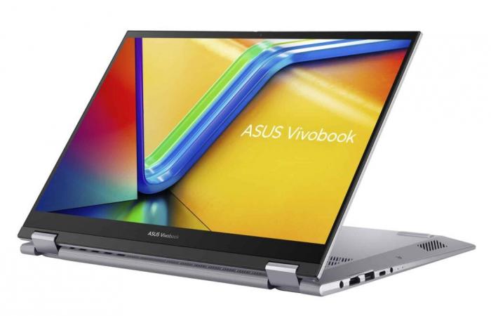 Promo € 1.049 Asus VivoBook S 14 Flip TN3402YA-KN250W, PC portatile 2 in 1 Tablet touchscreen OLED 14″ 2.8K Argento facile da trasportare 8 ore Ryzen 7 SSD 1 TB