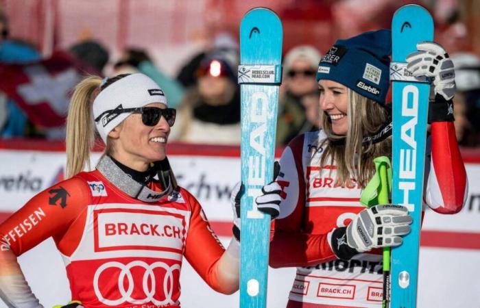 A St. Moritz vince Cornelia Hütter davanti a Lara Gut-Behrami, Lindsey Vonn si classifica 14esima per la sua rimonta