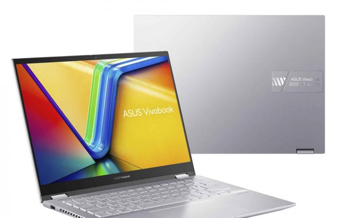 Promo € 1.049 Asus VivoBook S 14 Flip TN3402YA-KN250W, PC portatile 2 in 1 Tablet touchscreen OLED 14″ 2.8K Argento facile da trasportare 8 ore Ryzen 7 SSD 1 TB