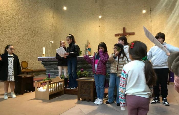 Prove finali del presepe vivente a Notre-Dame des Victoires