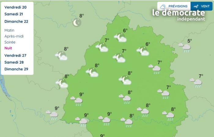 Dordogna. Che tempo farà questa domenica 22 dicembre?