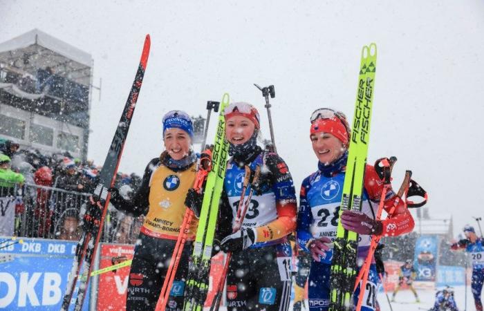 Biathlon | Le Grand-Bornand: Selina Grotian vince per la prima volta in Coppa del Mondo nella mass start, Jeanne Richard battuta di un decimo per il podio | rivista nordica | N. 1 Biathlon