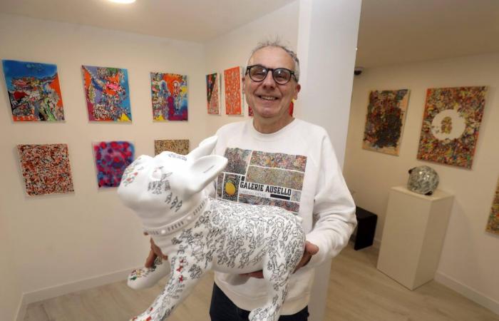 L'artista mentonese Christophe Ausello ha inaugurato la sua galleria d'arte