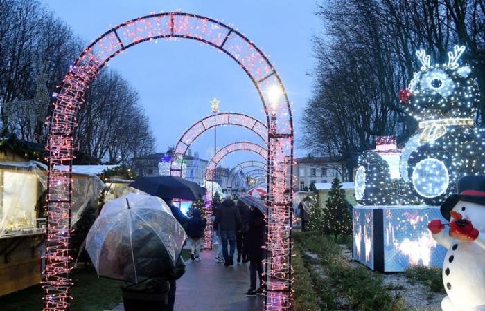 Sfilata di Natale, DJ, pista di pattinaggio… sotto la pioggia la magia del Natale cerca di scandire il fine settimana degli abitanti di Carcassonne