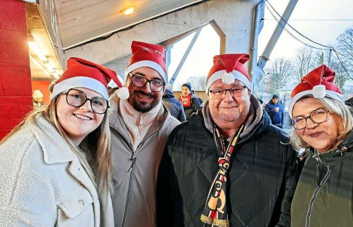 Guingamp: atmosfera natalizia al Roudourou per la partita EAG – SM Caen [En images]