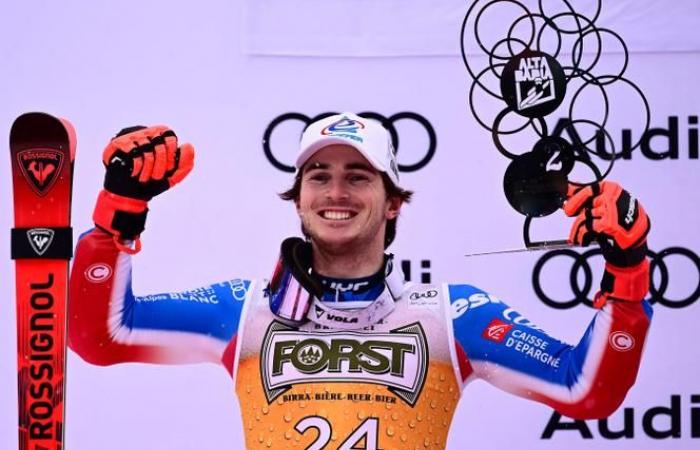 Il francese Léo Anguenot secondo nello slalom gigante dell'Alta Badia dietro a King Odermatt