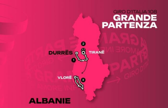 Giro. Giro d'Italia – La Grande Partenza del Giro d'Italia 2025… 3 tappe in Albania!