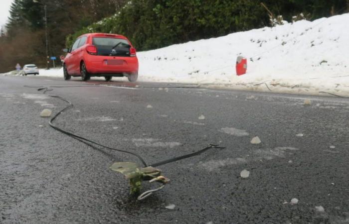 Cavi e alberi cadono sulla carreggiata in diversi punti del dipartimento