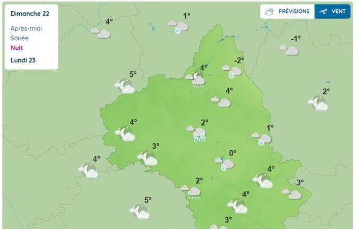 CARTE. Meteo: Aveyron in doppia guardia per vento e neve questa domenica sera, cosa aspettarsi nel dipartimento?