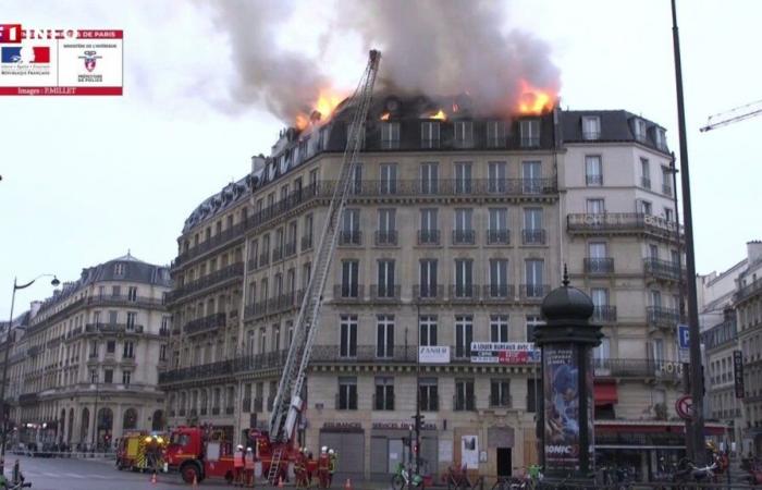 Parigi: incendio in un edificio vicino alla stazione Saint-Lazare, un ferito lieve