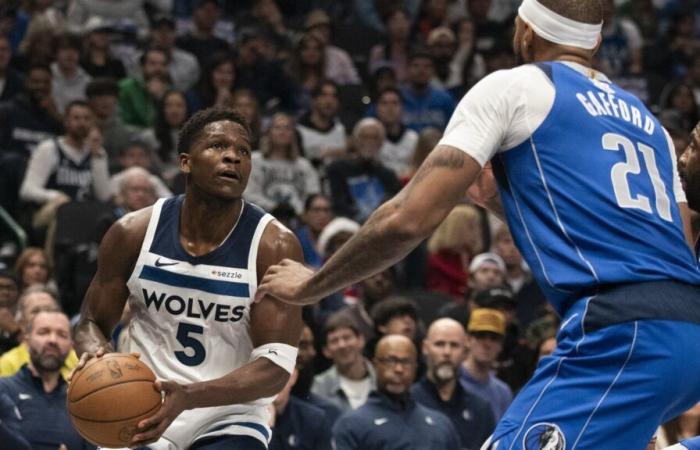 Edwards segna 26 punti, i Wolves tengono duro per battere i Mavs 105-99 dopo l'infortunio di Doncic