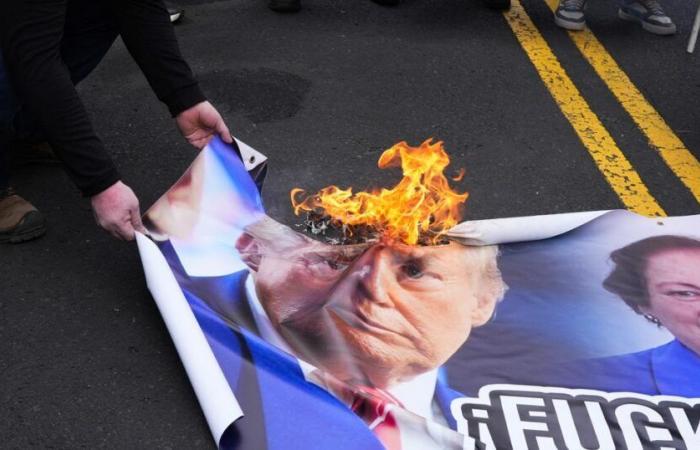 Manifestazione contro Donald Trump a Panama