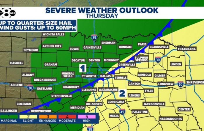 Meteo DFW | Giovedì possibile maltempo