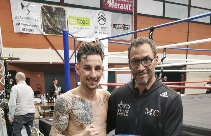 Concesso in licenza alla Carcassonne Boxing, Mayson Creygolles offre il suo primo titolo di boxe professionistico alla città