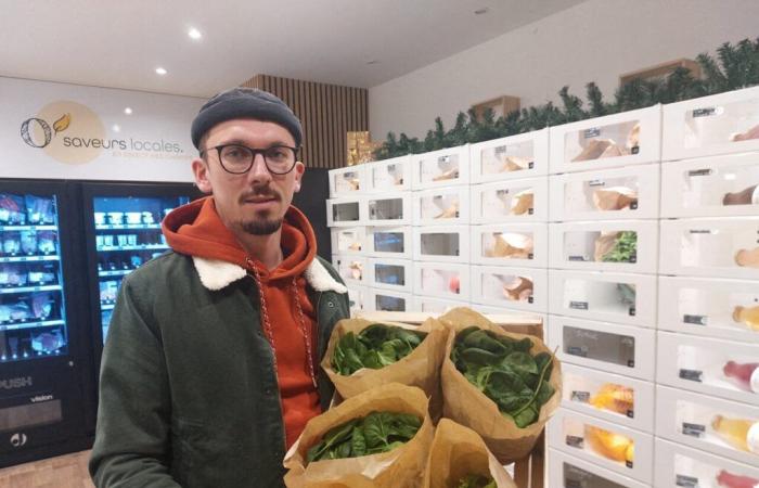 A Rennes, questo negozio self-service aperto tutti i giorni propone prodotti agricoli locali