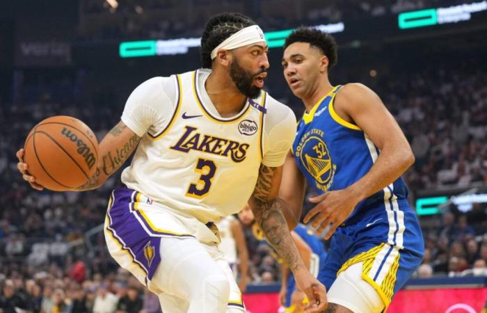 I Lakers battono i Warriors 115-113 nel match James-Curry, Anthony Davis lascia la partita per una distorsione alla caviglia