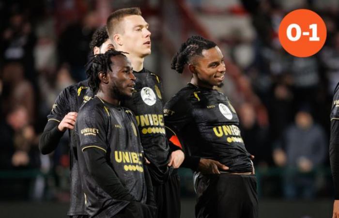 Ancora una volta nessuna prima vittoria per Yves Vanderhaeghe: allo Charleroi serve un gol veloce per una tripla in casa del KV Kortrijk