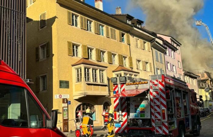 Giura: abitanti evacuati dopo un incendio a Porrentruy