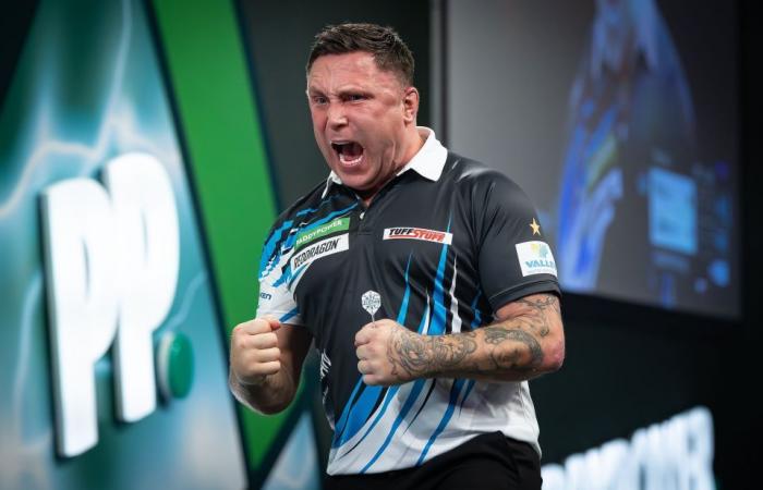 La moglie di Gerwyn Price, Bethan, scoppia in lacrime e non riesce a smettere di tremare dopo l’epica vittoria del Campionato mondiale di freccette