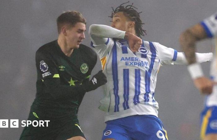 Brighton-Brentford 0-0; Thomas Frank dice che Joao Pedro del Brighton avrebbe dovuto essere espulso