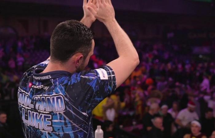 Campionato mondiale di freccette: Luke Humphries prepara lo scontro agli ottavi di finale tra Peter Wright e Gerwyn Price batte Joe Cullen in un thriller con morte improvvisa | Notizie sulle freccette