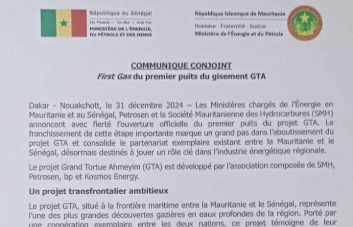 Confine marittimo Mauritania-Senegal: apertura ufficiale del primo pozzo del giacimento Grand Tortue Ahmeyim – VivAfrik