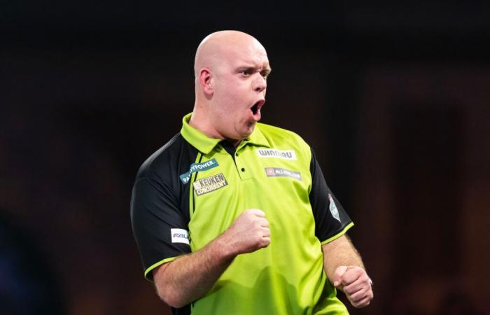 Van Gerwen si gode il duello di Dobey all’Alexandra Palace