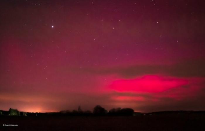 Il cielo dell’Indre inizia l’anno sotto l’aurora boreale