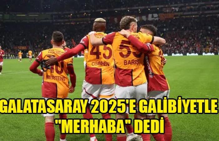 Il Galatasaray ha salutato il 2025 con una vittoria